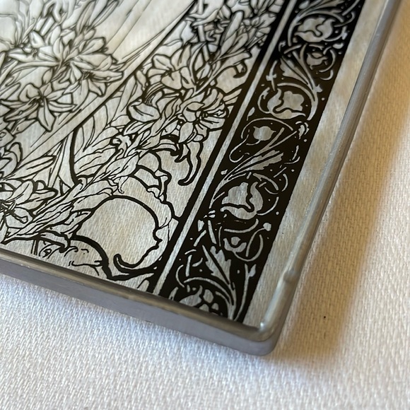 Art Nouveau style glass display part panel 6” x 4” Women bathing - Picture 5 of 7